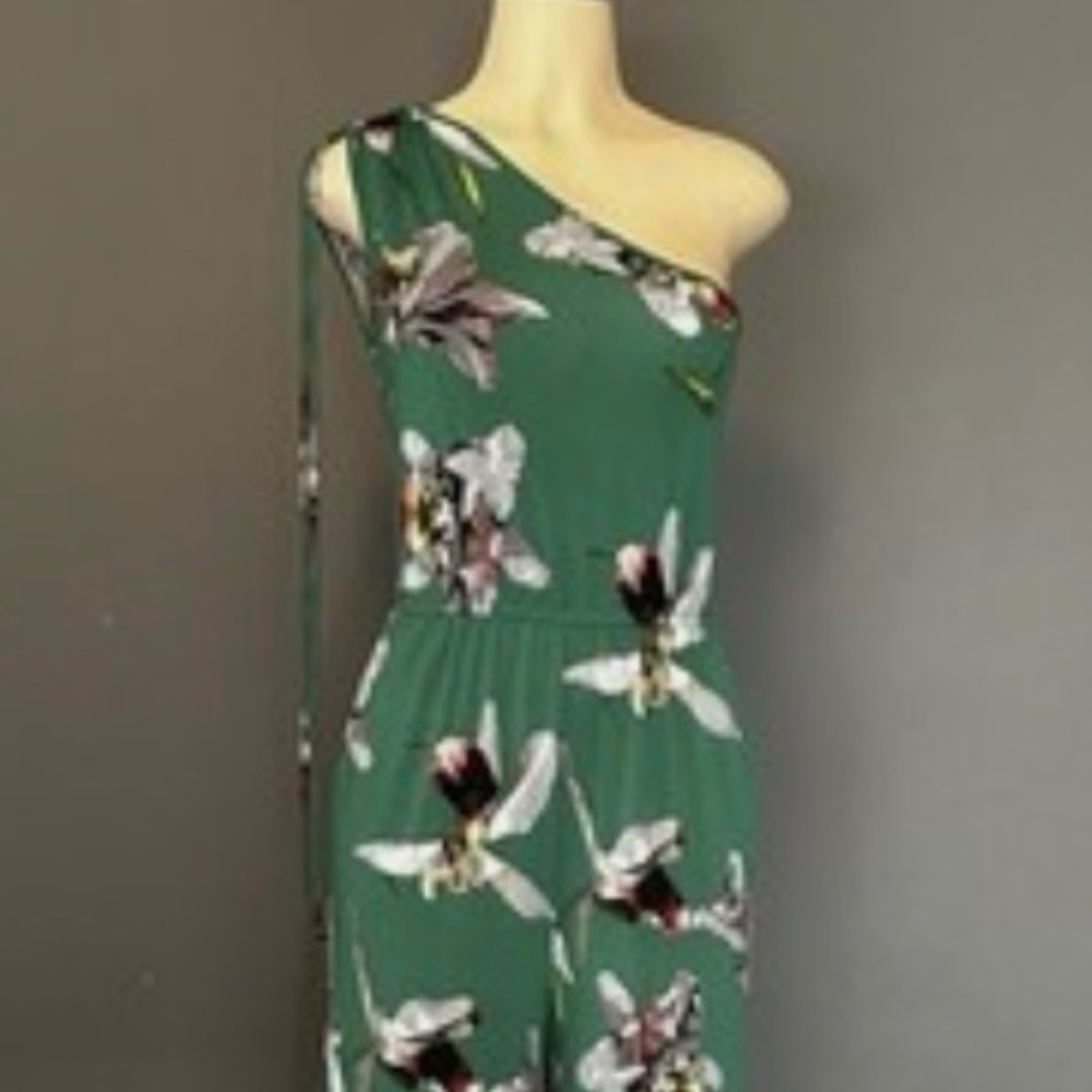 Floral Green Jumpsuit